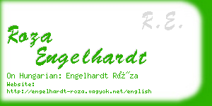 roza engelhardt business card